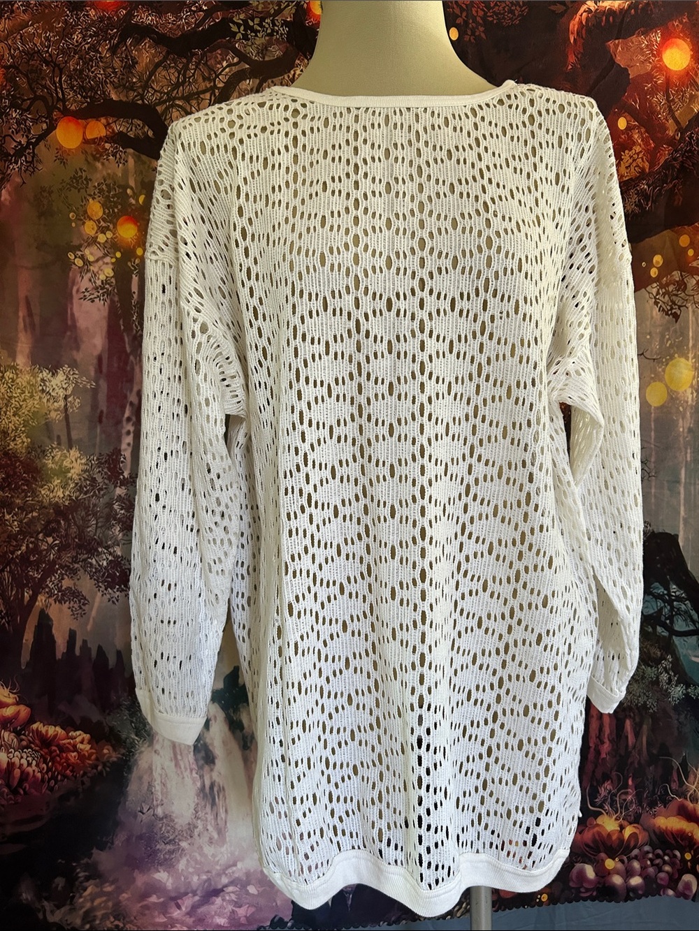 Diana Marco White Lacy Cotton Swimsuit Cover-up NWT